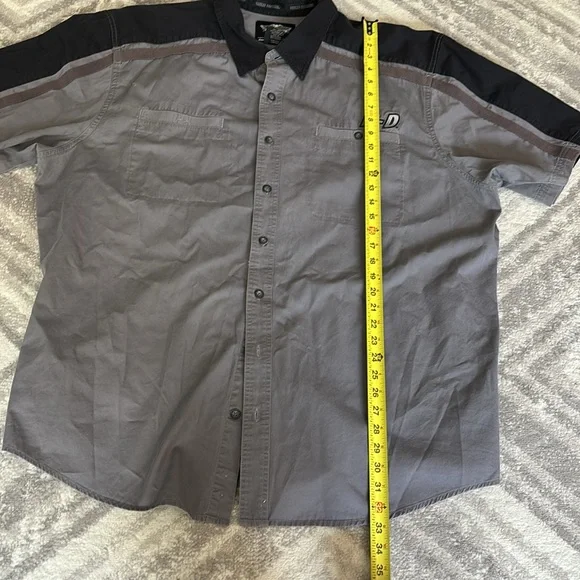 Harley-Davidson Button Up Mechanic Shirt American Classic Motorcycles Biker 3XL - Picture 4 of 7